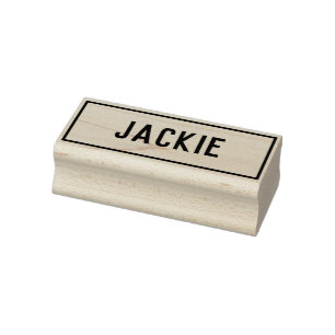Carimbo De Borracha Christian Name Jackie em um