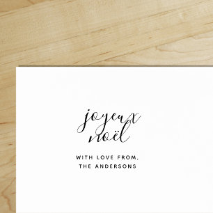 Carimbo De Borracha Christmas Joyeux Noel com amor de