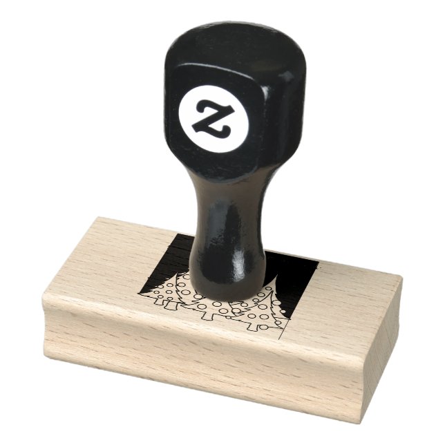 Carimbo De Borracha Christmas Trees Foil (Carimbo)