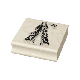 Carimbo De Borracha Christmas Victorian Princess with Parasol