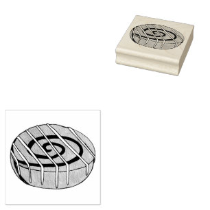 Carimbo De Borracha Cinnamon Roll Bun Paery Bakery Comida do café da m