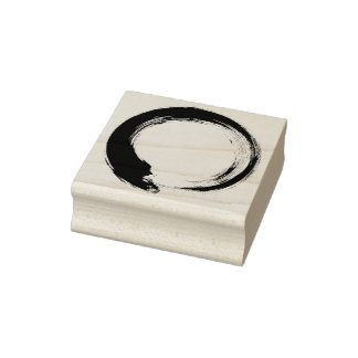 Carimbo De Borracha Círculo Enso Zen