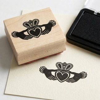 Carimbo de Borracha Claddagh