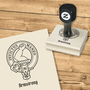 Carimbo de borracha Clan Armstrong Crest