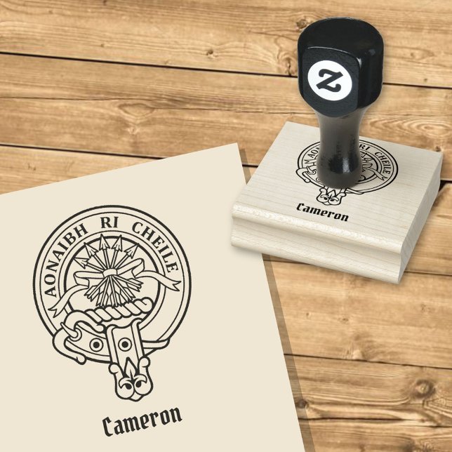 Carimbo de borracha Clan Cameron Crest (Criador carregado)