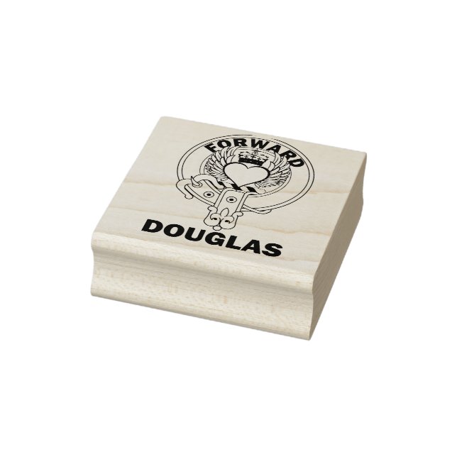 Carimbo De Borracha Clan Douglas Winged Heart Stamp (Carimbo)