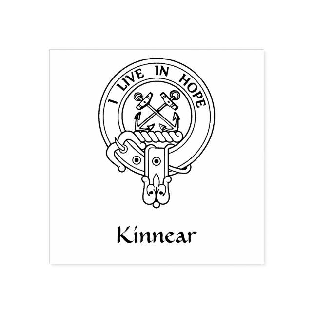Carimbo De Borracha Clan Kinnear Crest (Impressão)