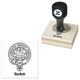 Carimbo de borracha Clan MacBeth Crest