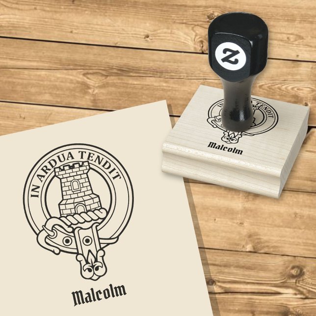 Carimbo De Borracha Clan Malcolm Crest (Criador carregado)