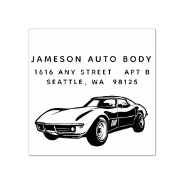 Carimbo De Borracha Classic Sports Car Rubber Stamp