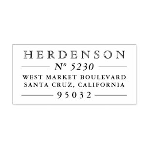 Carimbo De Borracha Clássico Estilo de Vintagem Typografia Endereço de