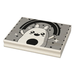 Carimbo De Borracha Clipe arco-íris Kawaii