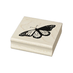 Carimbo De Borracha Clipe de borboleta colorida