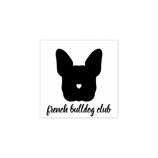 Carimbo De Borracha Clube do Bulldog Francês (Impressão)
