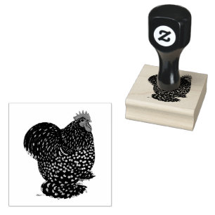 Carimbo De Borracha Cochin: Galo Mottled