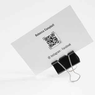 Carimbo De Borracha Código Qr de Empresa do Facebook do Instagram Pers