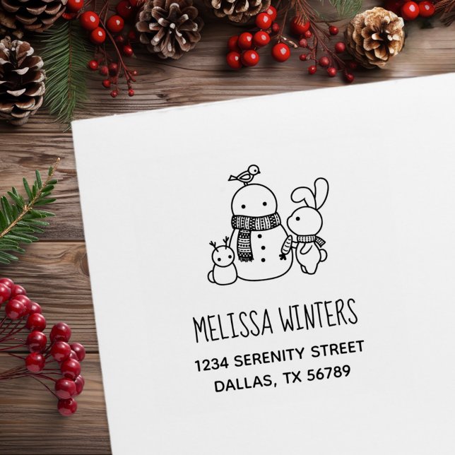 Carimbo De Borracha Coelho Bonito Adicionando Cenoura a Endereço de Sn (Criador carregado)