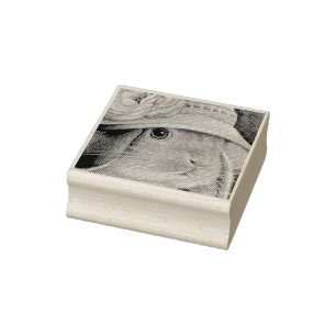 Carimbo De Borracha Coelho Castanho Coelho na Arte de Aquarela de Prim