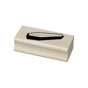 Carimbo De Borracha Coffin do Dracula Silhouette art Stamp