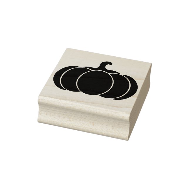 Carimbo De Borracha Colheita de Pumpkin Silhouette (Carimbo)