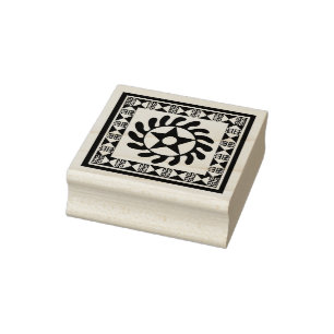 Carimbo de Borracha com Desenho Adinkra Africano