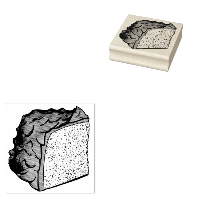 Carimbo De Borracha Comida Anjo Cor-de-rosa - Pedra-Bolo (Carimbado)