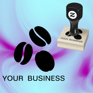 Carimbo De Borracha comida de café com texto