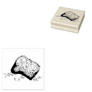 Carimbo De Borracha Comida de Estilo Francês Sugary Beignet Paery Loui