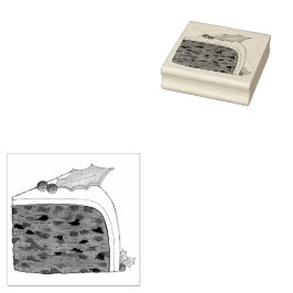 Carimbo De Borracha Comida de Férias Festivas Festas de Natal Britânic