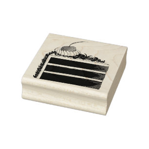 Carimbo De Borracha Comida de Festa de aniversário de Bolo da Floresta