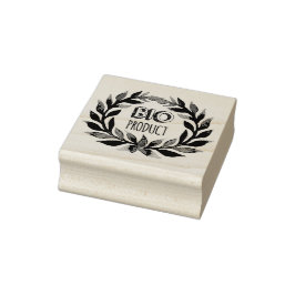 Carimbo De Borracha Comida verde de Fazenda de aquarela de bioproduto