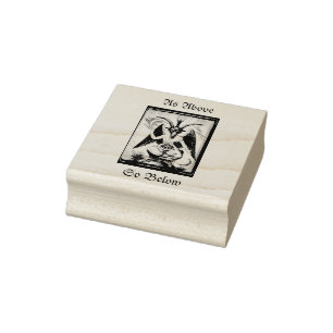 Carimbo De Borracha Como acima, assim abaixo (Baphomet)
