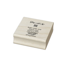 Carimbo De Borracha Compartilhe a imagem digitalizar código QR adicion