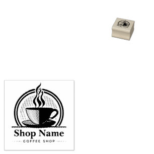 Carimbo De Borracha Compro profissional Compro Mínimo Moderno do Café