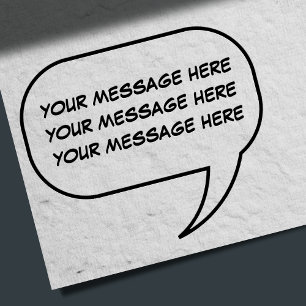 Carimbo De Borracha Conversação Engraçada Chamar Novidade