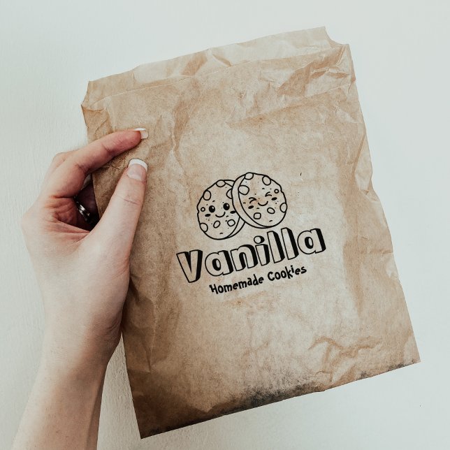 Carimbo De Borracha Cookies caseiros personalizados (Criador carregado)