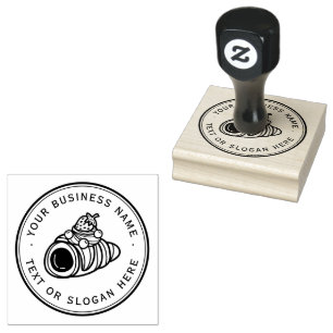 Carimbo De Borracha Cookies Logotipo comercial personalizado Grande