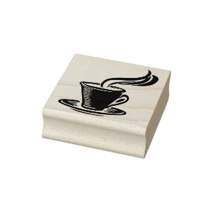 Carimbo De Borracha Copo de café