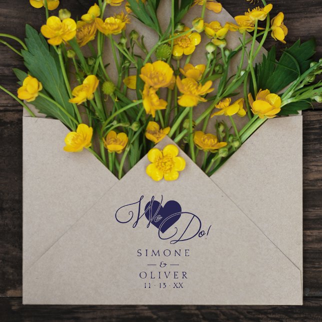 Carimbo De Borracha Coração Chic Moderno Elegante Nós Fazemos Citação  (Criador carregado)