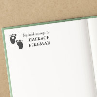 Coração De Pés De Bebê Bonitos Este Livro Pertence