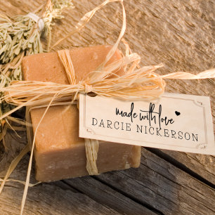 Carimbo De Borracha Coração Simples Feito Com Amor