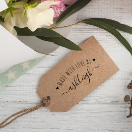 Carimbo De Borracha Corações Bons E Script Feitos Com Amor | Nome pers