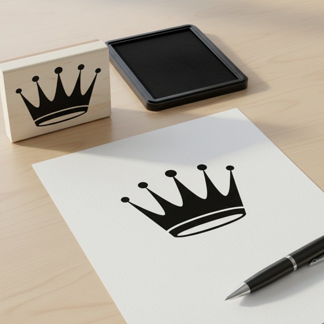 Carimbo de Borracha Coroa Real (Royal Crown Rubber Stamp)