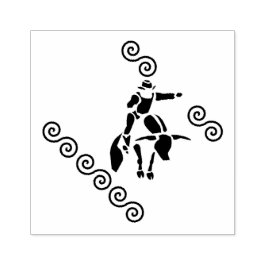 Carimbo De Borracha Corte Sombra de um Cavaleiro Bull