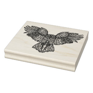 Carimbo De Borracha Coruja de Eagle inspirada