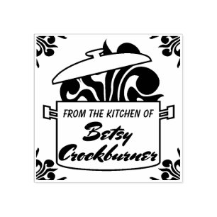 Carimbo De Borracha Cozinhando os aromas que cozinham o pote da