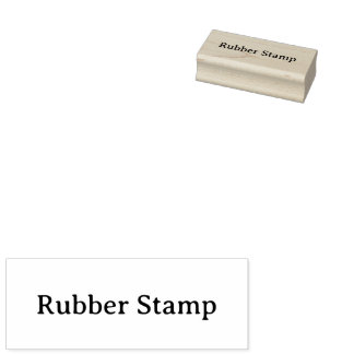 Carimbo De Borracha Create Your Own Simple Custom 1" x 2.5" Rubber