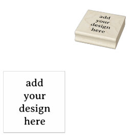 Carimbo De Borracha Create Your Own Simple Custom 2.5" x 2.5" Rubber