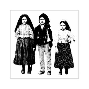 Carimbo De Borracha Crianças Fátima Lucia Francisco Jacinta Religiã