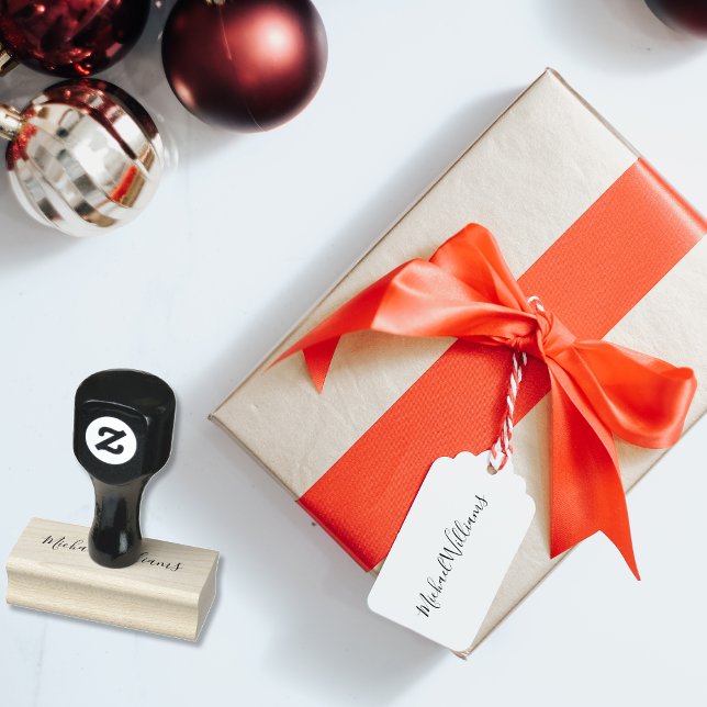 Carimbo De Borracha Criar Nome de Assinatura Simples Personalizado Per (Create Custom Personalized Simple Signature Name Rubber Stamp)